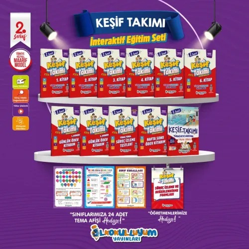 İlkokulluyum 2. Sınıf Keşif Takımı İnteraktif Eğitim Seti