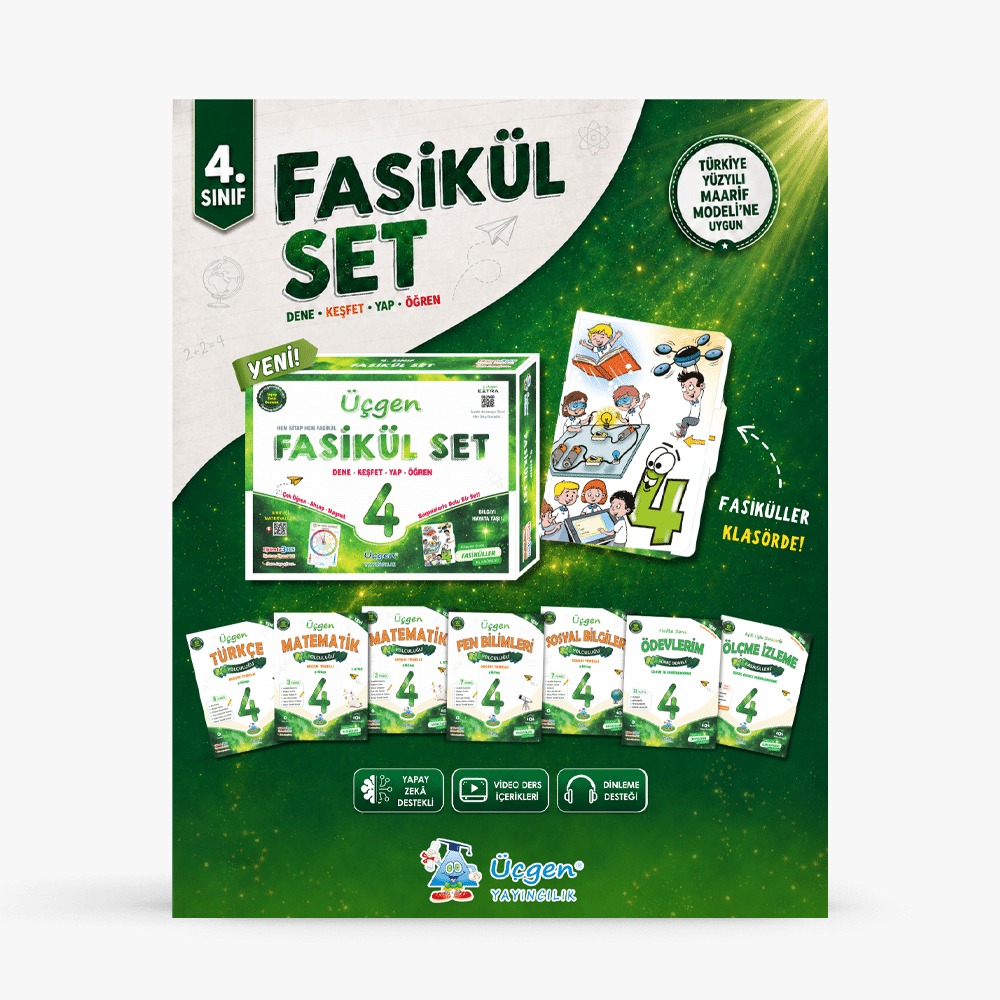 Üçgen Yayıncılık 4. Sınıf Beceri Temelli İlkokul Yolculuğu Fasikül Set – 2027