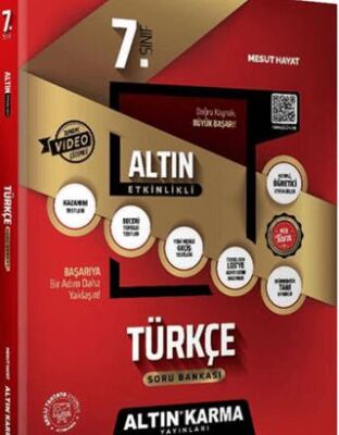 Altın Karma Yayınları 7. Sınıf Türkçe Altın Etkinlikli Kazanım Soru Bankası
